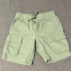 Janie and Jack Light Green Cargo Shorts with Drawstring